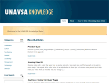 Tablet Screenshot of knowledge.unavsa.org